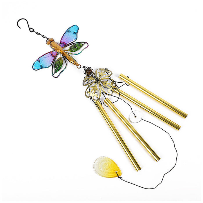 Wholesale Hummingbird Metal Iron Glass Wind Chime JDC-WC-ZYang004