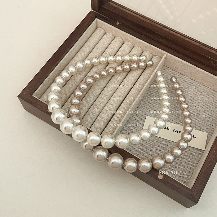 Wholesale Headband Imitation Pearl Temperament Elegant JDC-HD-JiaJ001