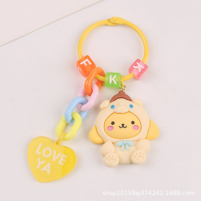 Wholesale Key Chain Acrylic Cute Cartoon Doll Love Pendant MOQ≥2 (S) JDC-KC-YiHan029