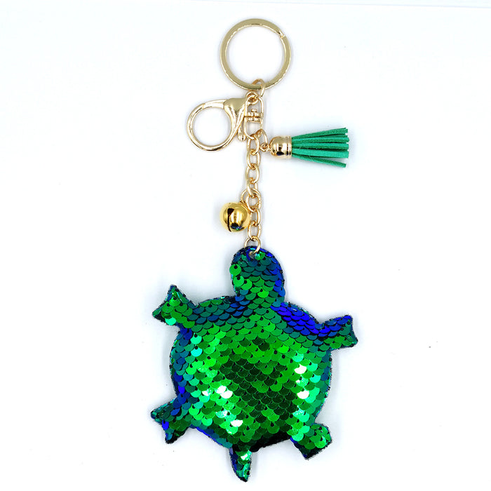 Jewelry WholesaleWholesale Metal Sequin Turtle Keychain MOQ≥2 JDC-KC-QiShi033 Keychains 奇释 %variant_option1% %variant_option2% %variant_option3%  Factory Price JoyasDeChina Joyas De China