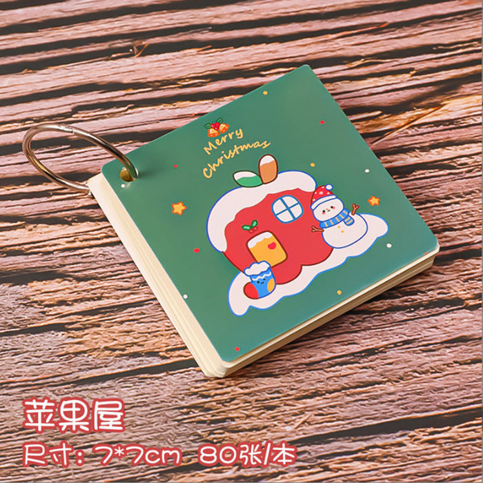 Wholesale Notebook Paper Cartoon Christmas Iron Circle Memo Pad JDC-NK-KuY004