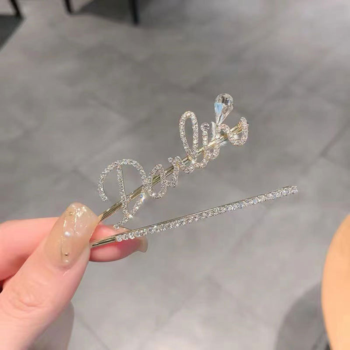 Wholesale Hair Clips Rhinestone Metal JDC-HC-KeZi013