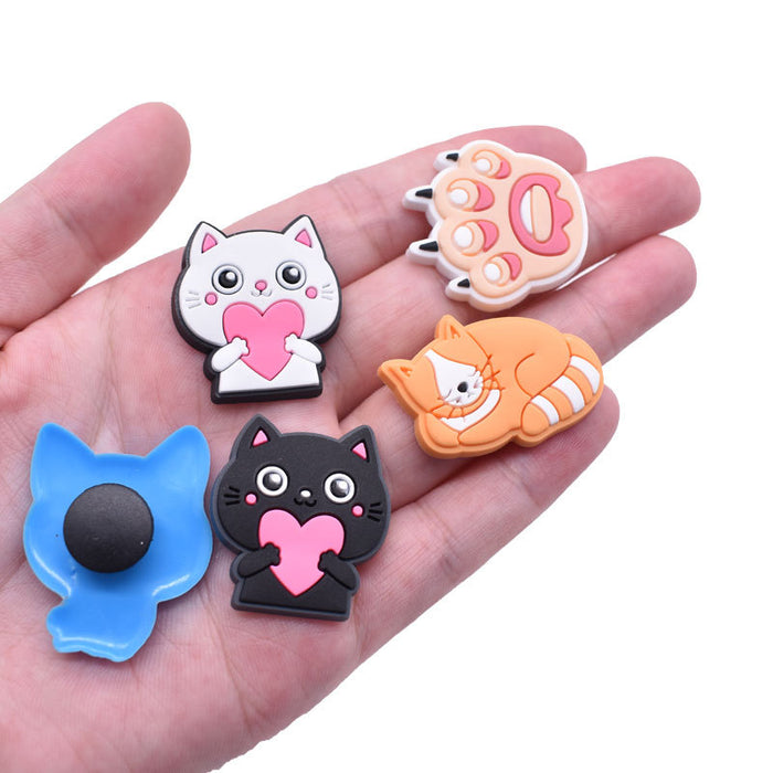 Wholesale Croc Charms Random 100pcs Cartoon Cute PVC DIY Accessories JDC-CCS-RYY073