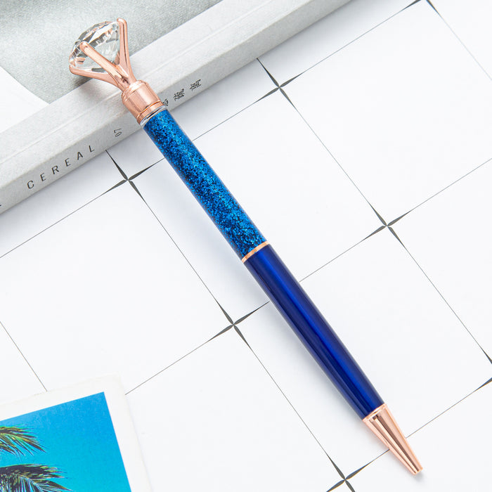 Wholesale Diamond Quicksand Metal Ballpoint Pen MOQ≥2 JDC-BP-Huah064