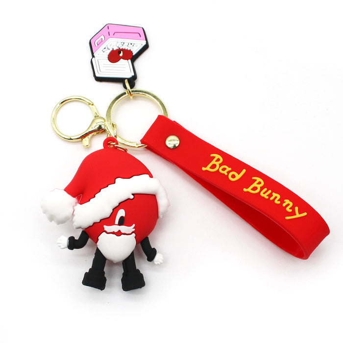 Wholesale Keychain PVC Christmas Cute Cartoon Pendant (F) JDC-KC-HAn010