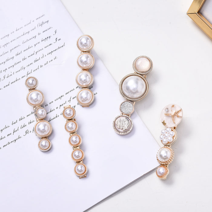 Wholesale cute adult hairpin pearl hairpin women MOQ≥2 JDC-HC-Yisheng001