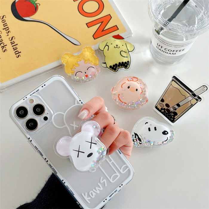 Wholesale GripsTPU Cute Cartoon Airbag Phone Holder MOQ≥2 (S) JDC-PS-Keke001