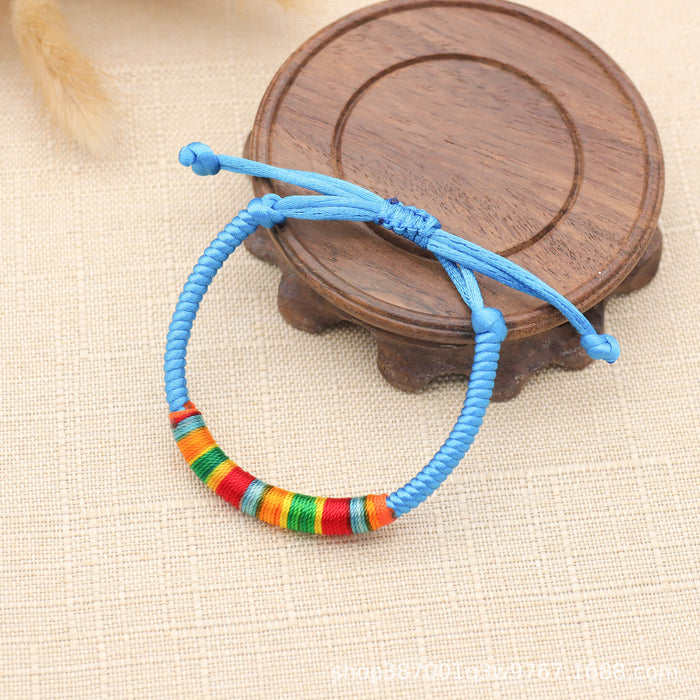 Wholesale Multicolored Rope Braided Adjustable Bracelet MOQ≥2 JDC-BT-GeEr005