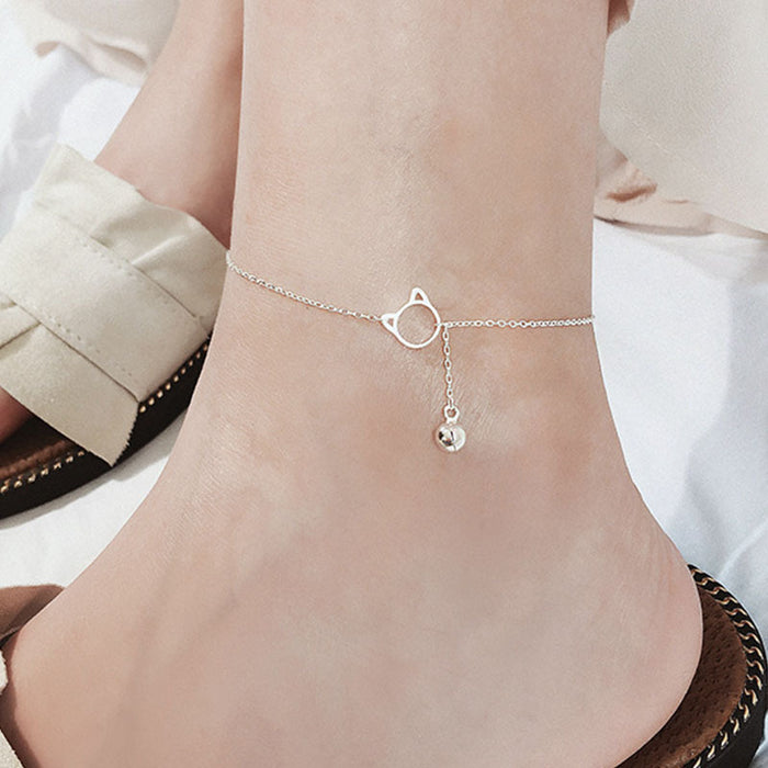 Jewelry WholesaleWholesale double layer disc foot chain JDC-AS-Gm001 Anklet 冈麦 %variant_option1% %variant_option2% %variant_option3%  Factory Price JoyasDeChina Joyas De China