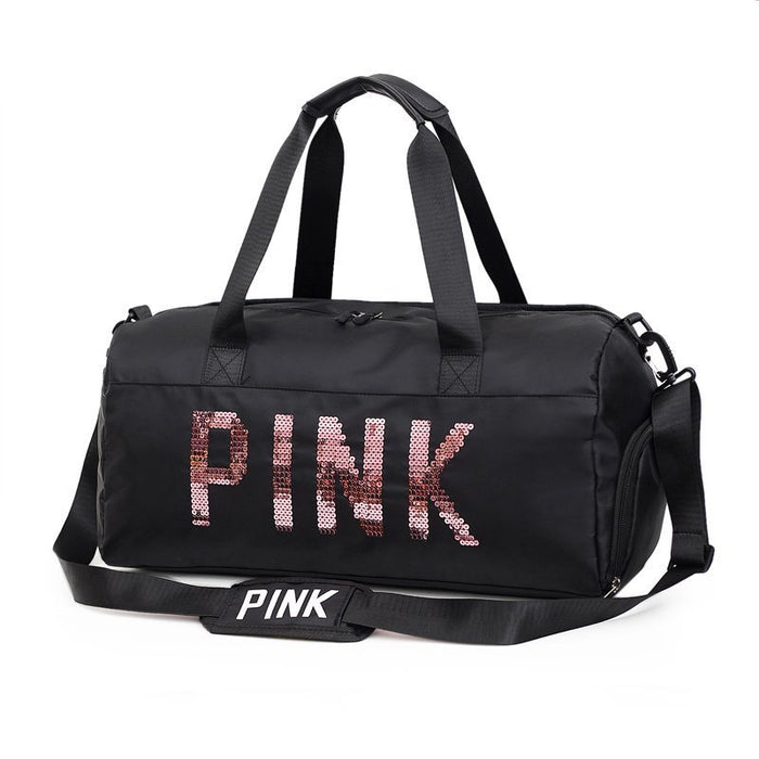 wholesale handbag nylon pink fitness travel waterproof JDC-HB-LanC001