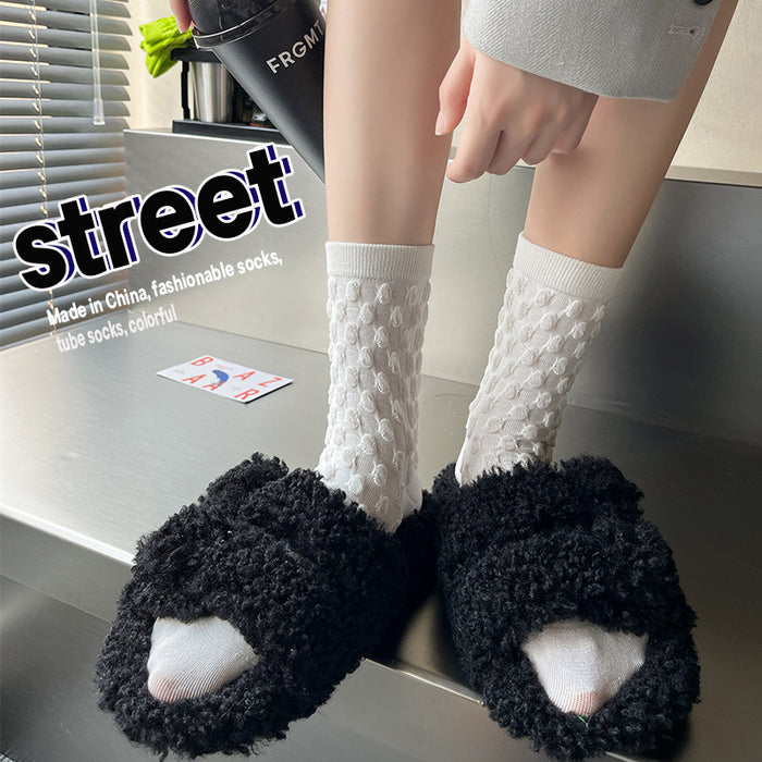 Wholesale Sock Cotton Sweat Absorbing Socks Bubble Socks MOQ≥2 JDC-SK-CYu022