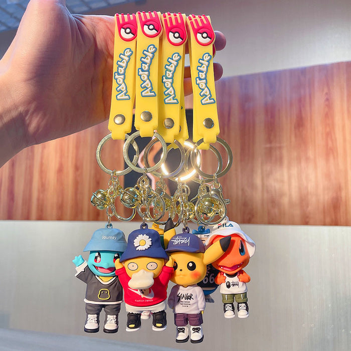 Wholesale Keychain PVC Soft Adhesive Cute Cartoon Doll Keychain (M) JDC-KC-JG272