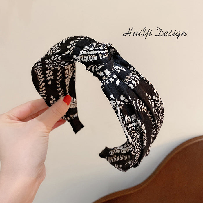 Jewelry WholesaleWholesale cross lace vintage wide-brimmed hair band JDC-HD-HuiY005 Headband 慧逸 %variant_option1% %variant_option2% %variant_option3%  Factory Price JoyasDeChina Joyas De China