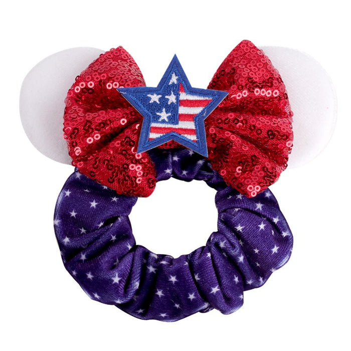 Wholesale cartoon large intestine hair ring children's bow festival style （M）JDC-HS-Danzuo010