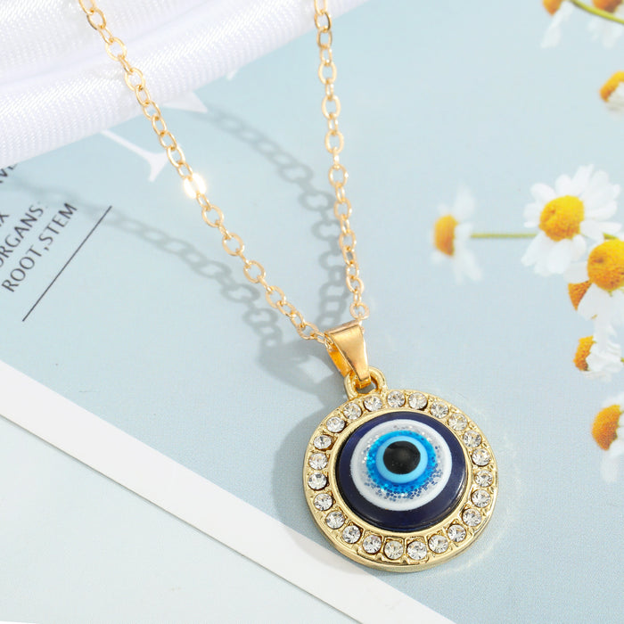 Jewelry WholesaleWholesale Devil's Eye Alloy Necklace MOQ≥6 JDC-NE-Juej001 Necklaces 觉际 %variant_option1% %variant_option2% %variant_option3%  Factory Price JoyasDeChina Joyas De China