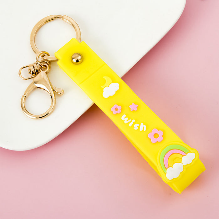 Wholesale Keychains PVC Hardware Cute Lanyard MOQ≥10 JDC-KC-JiK012