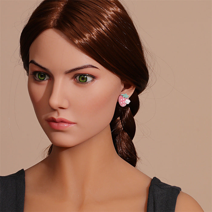 Wholesale Earring Flocking Simple Cute Small Stud Earrings JDC-ES-GuTe037