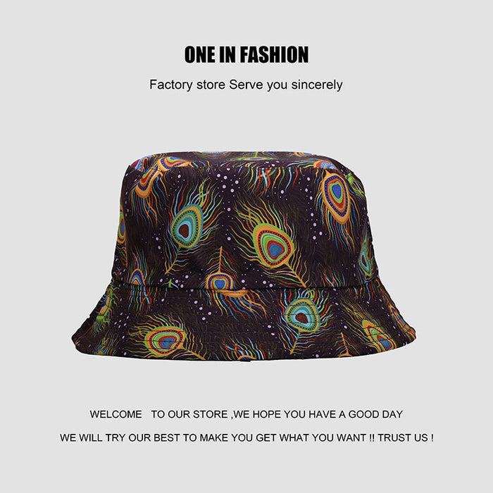 Wholesale fisherman hat printing funny graffiti double sided sun hat JDC-FH-WanY006