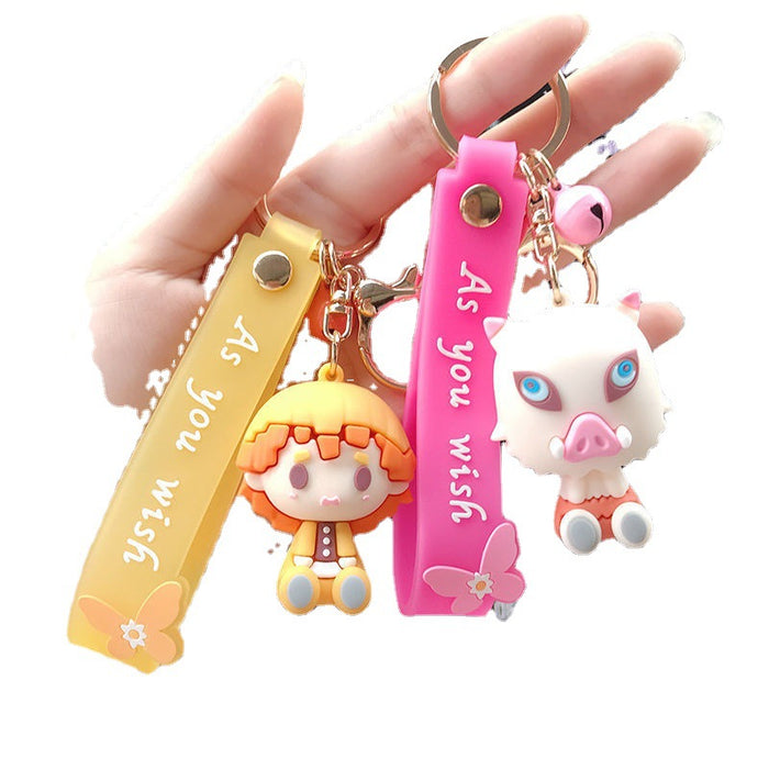 Wholesale cartoon key chain cute doll doll bag pendant MOQ≥2 (M) JDC-KC-GMeng001