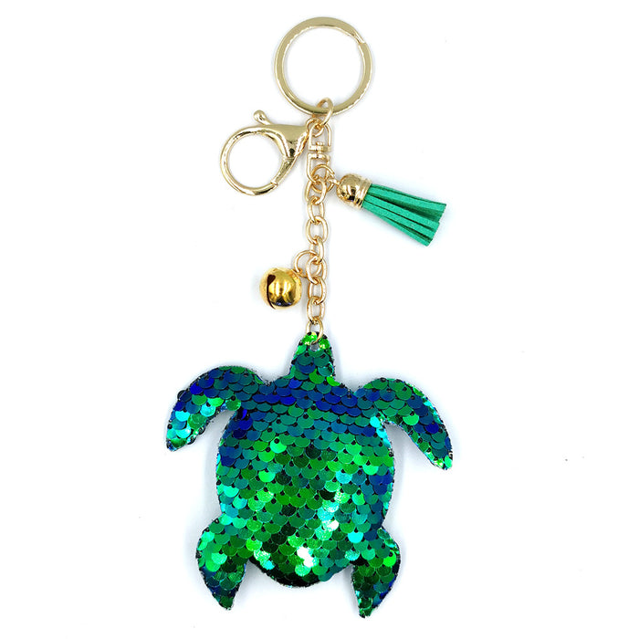 Jewelry WholesaleWholesale Metal Sequin Turtle Keychain MOQ≥2 JDC-KC-QiShi033 Keychains 奇释 %variant_option1% %variant_option2% %variant_option3%  Factory Price JoyasDeChina Joyas De China