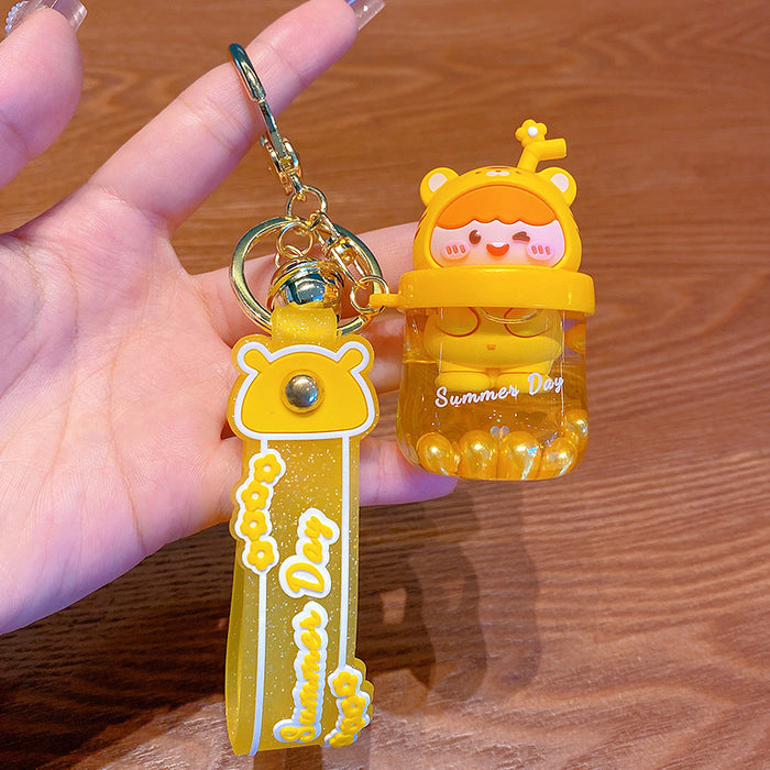 Wholesale Keychains For Backpacks KIKI cute and cute oil keychain pendant MOQ≥2 JDC-KC-MSi023