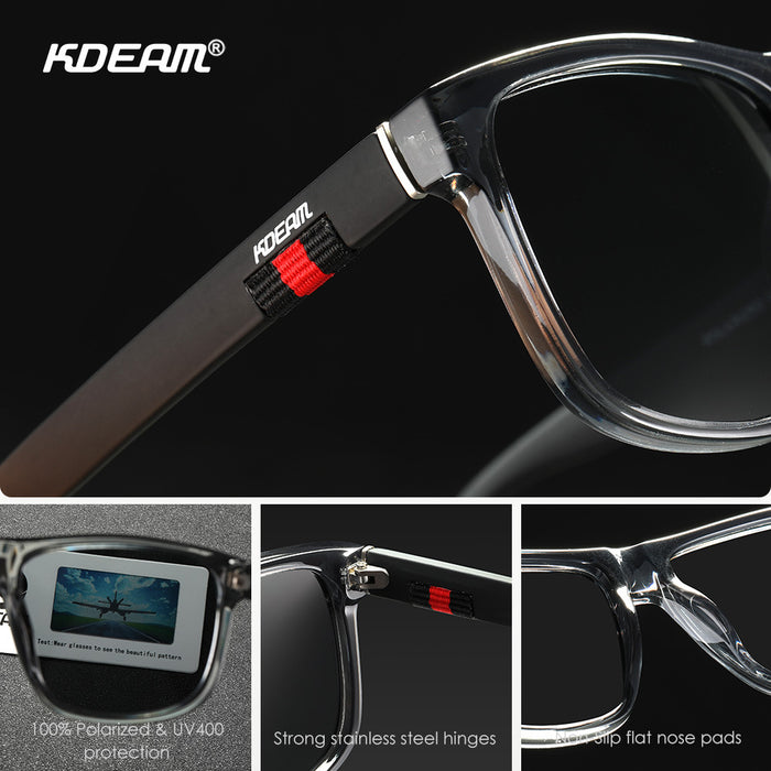 Wholesale Square Polarized Sunglasses HD Outdoor UV Protection JDC-SG-HuiH004