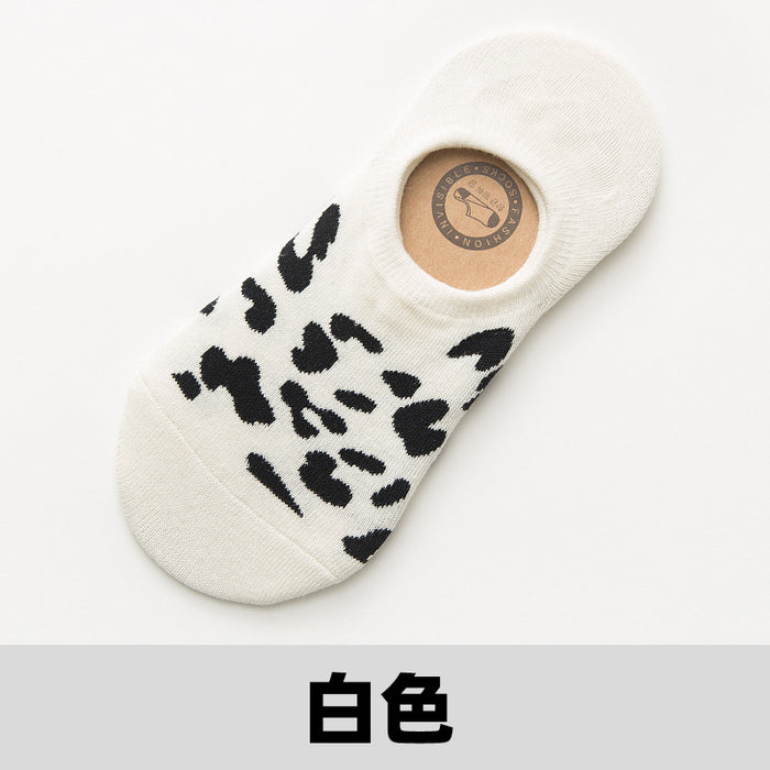 Jewelry WholesaleWholesale Leopard Print Cotton Women Invisible Socks Short Socks JDC-SK-JiaF001 Sock 嘉菲 %variant_option1% %variant_option2% %variant_option3%  Factory Price JoyasDeChina Joyas De China