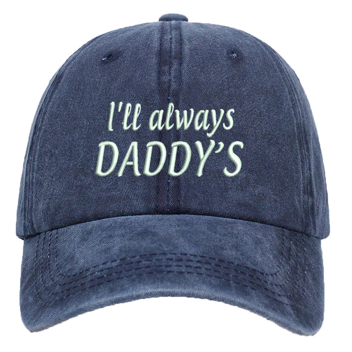 Jewelry WholesaleWholesale Washed Cotton Embroidered Daddy Letters Baseball Cap Father's Day Gift MOQ≥2 JDC-FT-QiuXi001 Fashionhat 秋兮 %variant_option1% %variant_option2% %variant_option3%  Factory Price JoyasDeChina Joyas De China