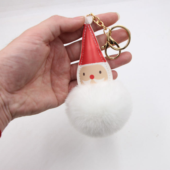 Wholesale Keychain Leather Christmas Cute Plush Gift JDC-KC-Zuge071