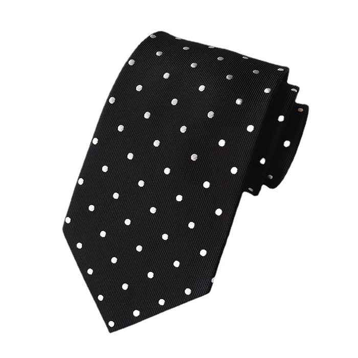 Wholesale polyester silk assorted polka dot tie polka dot men's tie JDC-TIE-YonF003