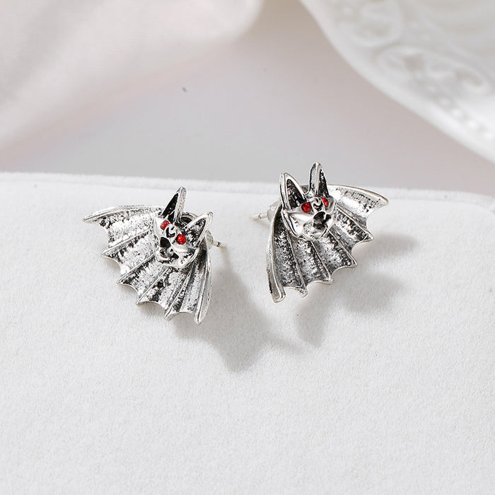 Jewelry WholesaleWholesale Pierced Bat Alloy Stud Earrings JDC-ES-D005 Earrings 晴雯 %variant_option1% %variant_option2% %variant_option3%  Factory Price JoyasDeChina Joyas De China