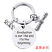 Jewelry WholesaleWholesale Stainless Steel Round Graduation Season Gift Metal Keychain JDC-KC-GangGu001 Keychains 钢古 %variant_option1% %variant_option2% %variant_option3%  Factory Price JoyasDeChina Joyas De China