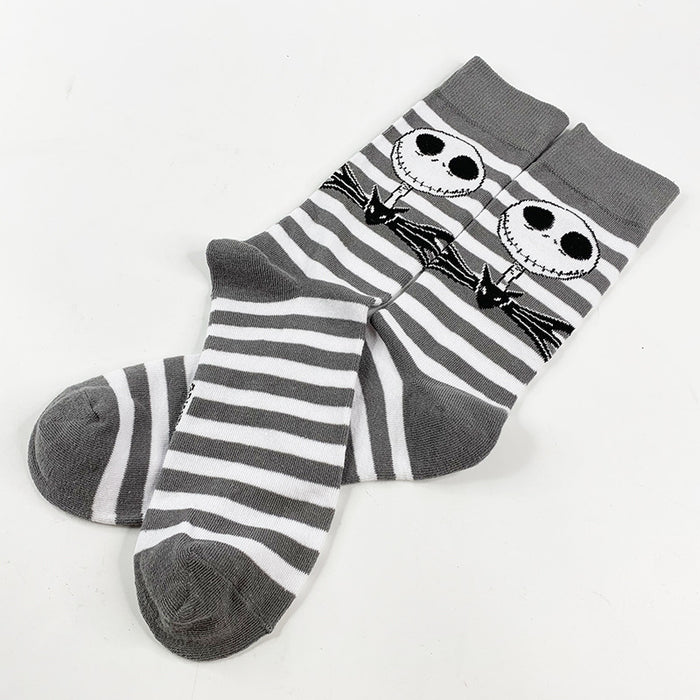 Wholesale Socks Cotton Cartoon Striped Simple Socks (M) JDC-SK-YiYan020