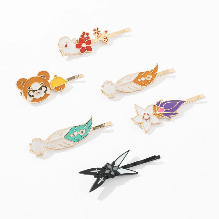 Jewelry WholesaleWholesale cartoon alloy hairpin bangs clip （F) JDC-HC-YunX010 Hair Clips 允贤 %variant_option1% %variant_option2% %variant_option3%  Factory Price JoyasDeChina Joyas De China