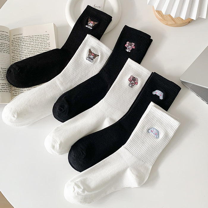 Wholesale Socks Cotton Cute Cartoon Embroidery Socks (S) JDC-SK-RCM001