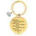 Jewelry WholesaleWholesale Graduation Season Gift Stainless Steel Round Metal Keychain JDC-KC-GangGu015 Keychains 钢古 %variant_option1% %variant_option2% %variant_option3%  Factory Price JoyasDeChina Joyas De China