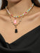 Jewelry WholesaleWholesale gold-plated overlapping wind clavicle chain metal Bear Necklace JDC-NE-YeB004 Necklaces 烨贝 %variant_option1% %variant_option2% %variant_option3%  Factory Price JoyasDeChina Joyas De China
