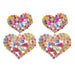 Jewelry WholesaleWholesale Multilayer Heart Shaped Alloy Color Rhinestone Earrings JDC-ES-JL944 Earrings 氿乐 %variant_option1% %variant_option2% %variant_option3%  Factory Price JoyasDeChina Joyas De China