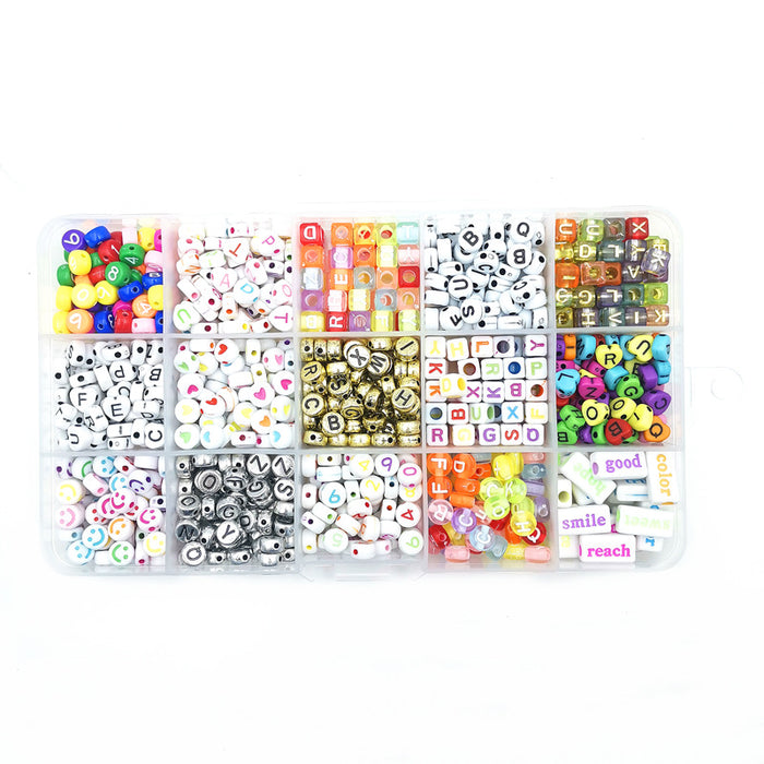 Wholesale Acrylic Beads DIY Beaded Beads For Bracelets MOQ≥5 JDC-DIY-BiN003