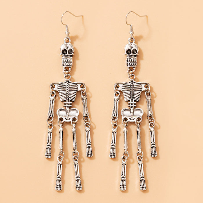 Wholesale Earrings Alloy Halloween Skull People Earrings JDC-ES-MOM020