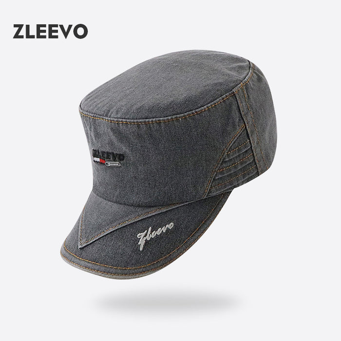 Wholesale washed distressed flat hat men sun hat JDC-FH-YGuan004