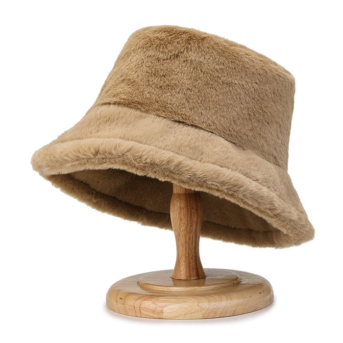 Wholesale Hats Wool Plush Solid Color Bucket Hat JDC-FH-JZhuo003