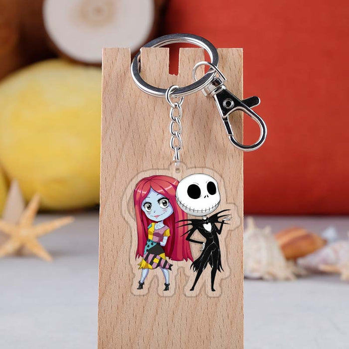 Wholesale Keychains Acrylic Double Sided Clear Skull Jay MOQ≥2 JDC-KC-KaMan005