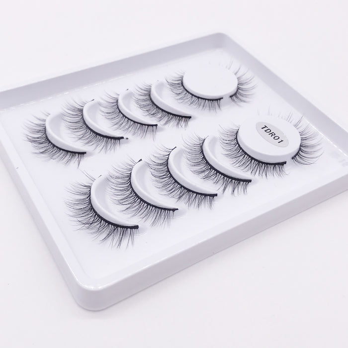 Jewelry WholesaleWholesale a variety of 3D natural simulation slim long multi-layer stereoscopic false eyelashes six pairs of JDC-EY-LDS001 Eyelashes 蕾丝黛 %variant_option1% %variant_option2% %variant_option3%  Factory Price JoyasDeChina Joyas De China