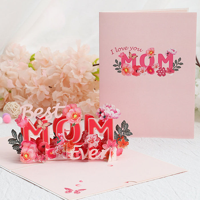 Jewelry WholesaleWholesale Mother's Day Letters 3D Pop-up Greeting Cards MOQ≥3 JDC-GC-JJu001 Greeting Card 久聚 %variant_option1% %variant_option2% %variant_option3%  Factory Price JoyasDeChina Joyas De China