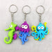 Jewelry WholesaleWholesale PVC Soft Rubber Simulation Sea Animal Squid Keychain MOQ≥2 JDC-KC-QiShi019 Keychains 奇释 %variant_option1% %variant_option2% %variant_option3%  Factory Price JoyasDeChina Joyas De China