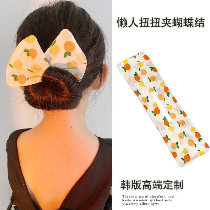 Wholesale cloth cute bow kids hair clip JDC-HC-tengZ010