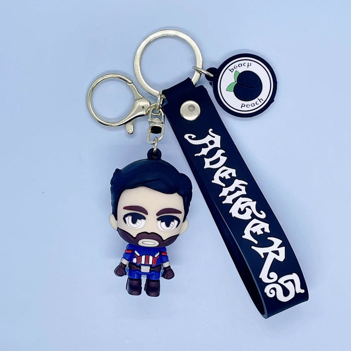 Wholesale Cartoon Soft Rubber Alloy Cute Keychain (M) MOQ≥2 JDC-KC-JuShu005