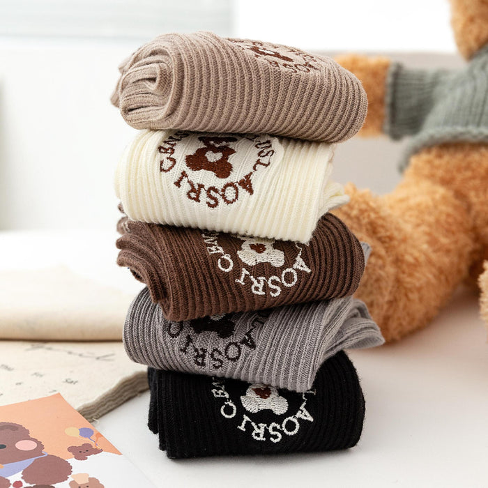 Wholesale Socks Cotton Cute Bear Socks JDC-SK-JTing008