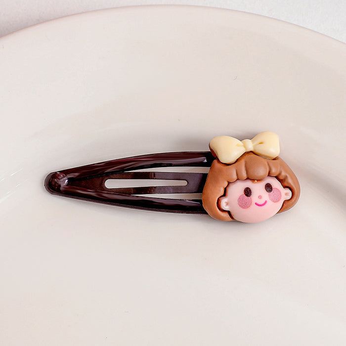 Wholesale hairpin plastic cartoon bear rabbit JDC-HC-GuangShun004